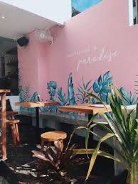 Kynd Restaurant Bali Mural Art Coffee Shop Decor Cafe Decor