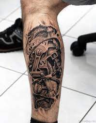 Some leg tattoo ideas that you can use are coming up next. 60 Trendy Biomechanical Tattoos On Leg