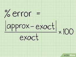 Subtract one value from the other. How To Calculate Percentage Error 7 Steps With Pictures