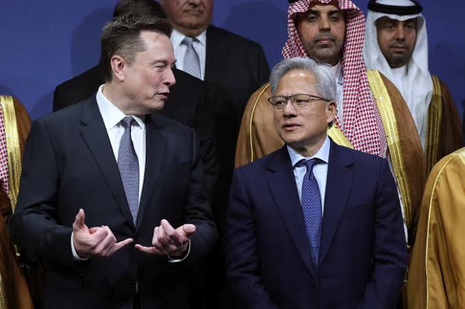 Nvidia stock rises after Elon Musk's SpaceX reveals plans to buy a large number of AI chips for its xAI business; Musk had previously praised Nvidia CEO Jensen Huang