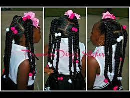 4 Slick Ponytails With Braids Using 1 Pack Of Expression Hair Youtube Kids Crochet Hairstyles Little Girl Hairstyles Toddler Hairstyles Girl
