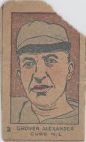 Grover Alexander 1920 W516 Strip Card