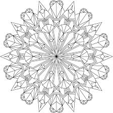 Crystal Morning Coloring Page Mandala Coloring Books Abstract Coloring Pages Detailed Coloring Pages