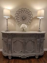 Eccobrush Designs This Britannia Rose Buffet Was Beautifully Accented With Annie Sloan S Paris Grey And Graphite Glaz Furniture Makeover Furniture Home Decor
