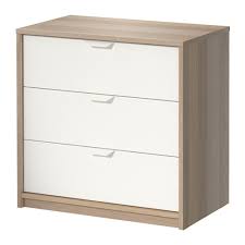 Askvoll Comoda De 3 Cajones Efecto Roble Tinte Blanco Blanco 70x68 Cm Ikea Ikea Chest Of Drawers Askvoll Ikea