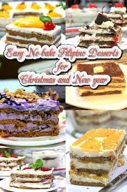To celebrate, i've gathered 70 easy vegan desserts and drinks to make your holiday spread decadent and delicious! Easy No Bake Filipino Desserts Perfect For Christmas And New Year With These Easy No Bake Desserts With Desserts Filipino Food Dessert Easy No Bake Desserts