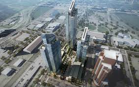 Cidex S West Village Towers Gets Its Crane Skyrisecalgary