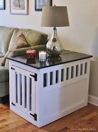 Diy Dog Kennel Coffee Table Diy Follow Dog Kennel End Table Dog Crate Table Dog Crate End Table