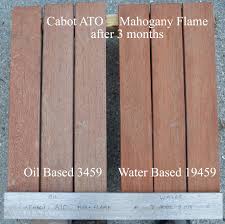 These lightly pigmented stains enhance the natural beauty of the wood by allowing the grain, texture, and color variations within the wood to show through. How Good Is Cabot S New Water Based Ato Stain Suburban Boston Decks And Porches Blog