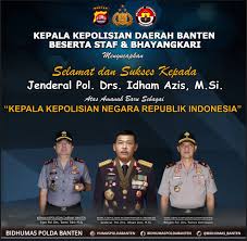 Selamat atas pelantikan organisasi (nama organisasi) semoga membantu banyak orang dan amanah. Kapolda Banten Ucapkan Selamat Atas Pelantikan Kapolri Jendral Pol Idham Azis Media Faktanews