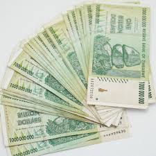 Image result for zimbabwe billion dollar note