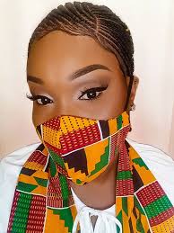 Kente Face Mask, African Cotton Face Mask, Ankara Face Mask,double Layer  Cotton Face Mask, African Print Face Mask, Mund-nasen-schutz