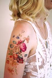 An original design that you are sure to love. Beautiful Watercolor Floral Bouquet Tattoo Amazing Tattoo Ideas