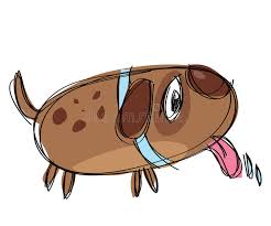 Look at the fantastic result! Cartoon Brown Funny And Cute Drooling Dog As Children Drawing Stock Illustration Illustration Of Eyes Cute 53373358