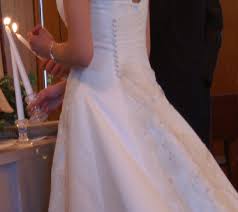 Avoid Wedding Gown Alterations Rip Off Simple Diy Bustle Tutorial Ser Wedding Dress Alterations Wedding Gown Alterations Wedding Dress Bustle