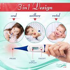 A forehead (temporal) scanner is usually 0.5°f (0.3°c) to 1°f (0.6°c) lower than an oral temperature. Buy Thermometer For Adults Oral Fever Rectal Termometro Underarm For Baby Infant Kid Babies And Pet Online In Taiwan B09194rfj5