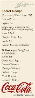 However, they recommend taking a sip when the cap is. Leaked Coca Cola Recipe Is Real But Not Quite The Real Thing Live Science