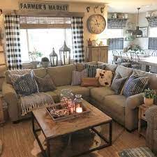 Adorable 70 Rustic Farmhouse Living Room Decor Ideas And Makeover Https Livingmarch Com 70 Rustic Farmhouse Livin Saloni Rustici Arredamento Casa Arredamento