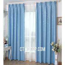 Funky Cheap Kids Room Blackout Baby Blue And Silver Star Curtains Boys Room Curtains Bedroom For Girls Kids Baby Blue Curtains