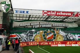 Small, but beautiful choreo from green lions rapid Sv Ried Sk Rapid Wien 26 06 2015