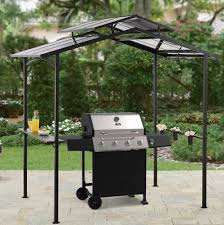 Grill Gazebo Barbecue Shelter Hardtop Bbq Canopy Shade Hard Top W Steel Stand Grill Gazebo Bbq Canopy Grill Canopy