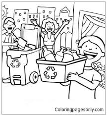 Here forget about all of the tension. Family Learn The Use Of Recycling Coloring Pages Nature Seasons Coloring Pages Coloring Pages For Kids And Adults