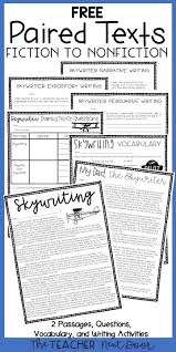 Free Paired Texts Fiction To Nonfiction Sample In 2020 Reading Comprehension Worksheets 6th Grade Reading Reading Comprehension