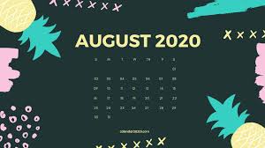 45+] August 2020 Calendar Wallpapers on WallpaperSafari