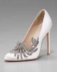 Manolo Blahnik Swan Embellished Satin Pump White Wedding Shoes Manolo Blahnik Heels Bridal Shoes