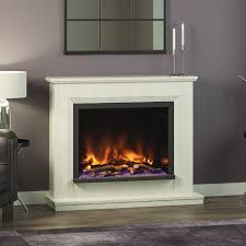 Electric fireplace in white and gray add the hint of color your lifestyle craves add the hint of color your lifestyle craves with this electric fireplace mantel. Elgin Hall Pryzm Alesso 48 Marble Electric Fireplace Suite The Fireplace Company