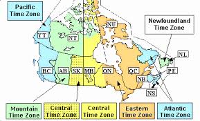 12 Exact Canadian Time Zone Map Chart