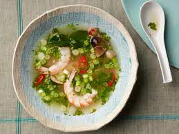 Hot And Sour Thai Soup Tom Yum Goong Recipe Tyler Florence Food Network