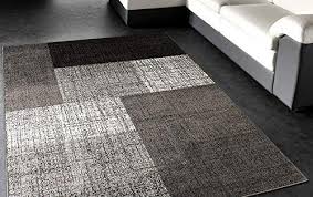 Designer Teppich Modern Kariert Kurzflor Meliert In Grau Creme Und Braun Grosse 140x200 Cm Paco Home In 2020 Teppich Design Teppich Teppich Wohnzimmer