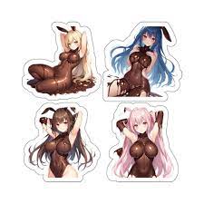Naked Chocolate Bunny Anime Girl Sticker Original Art (1 of 2) | eBay
