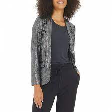 Quick view, la hacienda beswick perforated steel firepit bbq, black. Black Sequin Blazer Brandalley