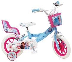 Disney Velo 12 Reine Des Neiges 2 Frozen Ii Equipe De 2 Freins Panier Avant Porte Poupee Arriere 2 Stabilisateurs Amovibl Porte Poupee Velo Enfant Poupee
