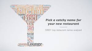 The only random aspect of these names is whether they end in 'cafe', 'tearoom', or one of the other endings. 5000 Restaurant Name Ideas Suggestions By Cuisine