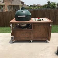 Bare Bones Grill Table For Big Green Egg Kamado Joe Primo Etsy Grill Table Kamado Grill Table Wooden Cooler