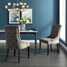 Inspired Home Piper White Chrome Pu Leather Nailhead Armless Dining Chair Set Of 2 Ad87 01we2 Hd In 2020 Velvet Dining Chairs Dining Chairs Upholstered Dining Chairs