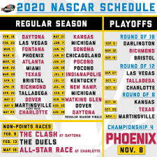 Last updated february 18, 2020. Nascar Cup Series Schedule Nascar Nascar Cup Series Nascar Cup