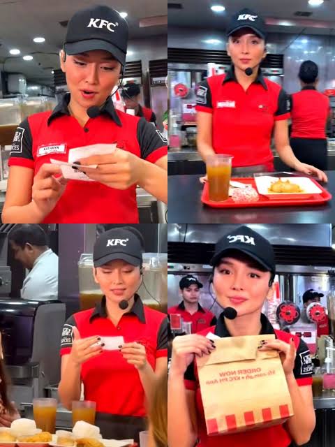 KATHRYN BERNARDO, NAG-CREW SA KFC! 🍗😱 Nagulat ang ilang customers nang  makita si Kathryn Bernardo na naka-KFC uniform at tila game na game sa  pagiging crew! Pero huwag mag-alala, mga ka-chika, hindi