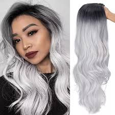 Long grey wig uk clearance