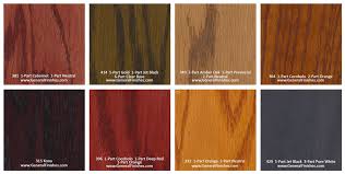 Oak Stain Colors Chart Coshocton