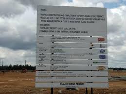 Oneworks sdn bhd landscape architect: Ghaibee Construction Signage On Board å»ºç­'ç‰Œä¸Šæž¶ Papan Facebook