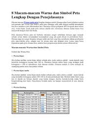Check spelling or type a new query. Simbol Warna Pada Peta Docx