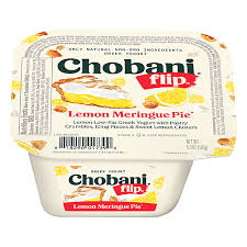 I have one of these delicious flavors every day with my lunch. Chobani Flip Low Fat Greek Yogurt Lemon Meringue Pie 5 3oz Greek Market Basket
