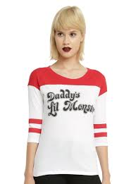Check spelling or type a new query. Dc Comics Suicide Squad Harley Quinn Daddy S Lil Monster Girls Raglan