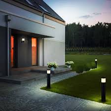 It improves the beauty, safety and security of any home, and lets you enjoy your outdoor living spaces after the sun goes down. 32 Modern Vob17018bl Low Voltage 9 Watt Integrated Led Outdoor Bollard In Matte Black Vonn Com