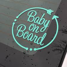 Baby On Board Decal Baby Window Decal Baby On Board With Etsy Car Decals Baby Decals Window Decals