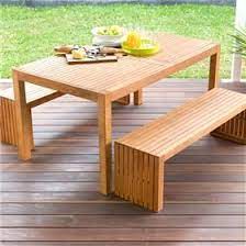 Outdoor Furniture Accessories Patio Dining Furniture Table And Bench Set Modern Outdoor Dining Table